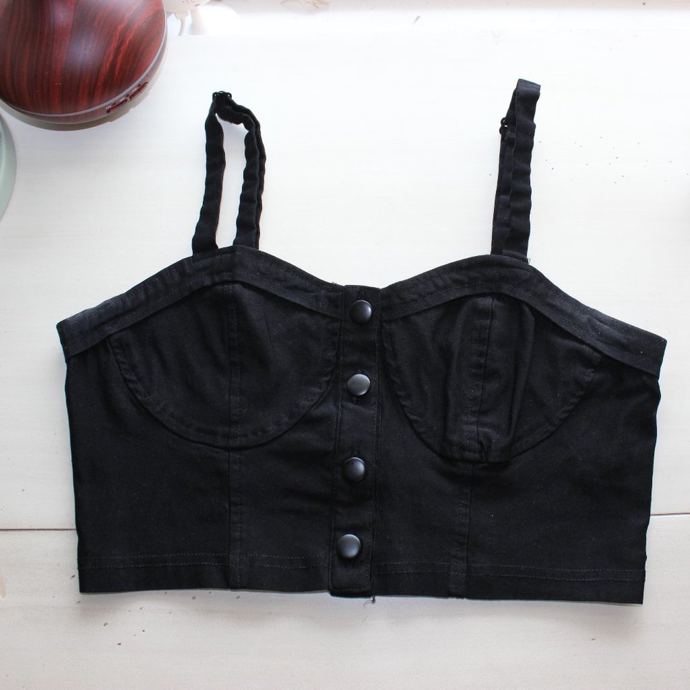 Black Crop Top ♡